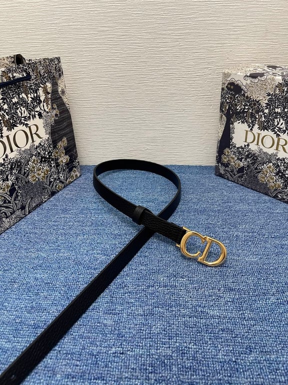 Dior 30 Montaigne Belt Black Gold - 6