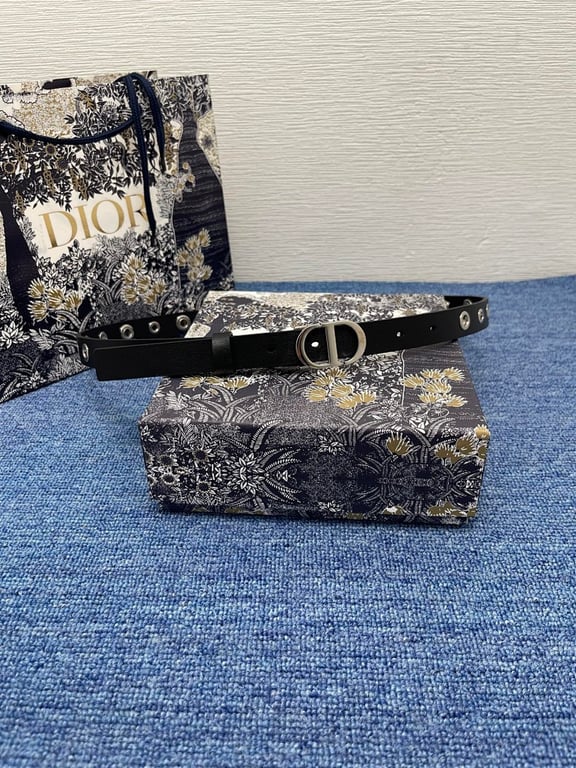 Dior 30 Montaigne Eyelet Belt Black - 3