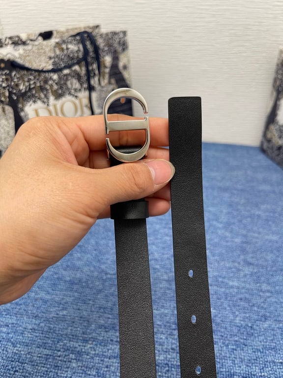 Dior 30 Montaigne Eyelet Belt Black - 5