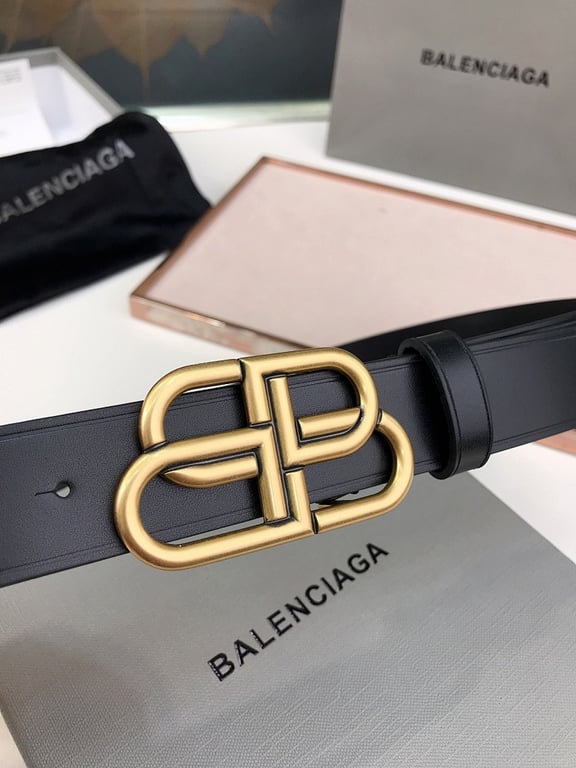 Balenciaga BB Belt Black Gold - 2