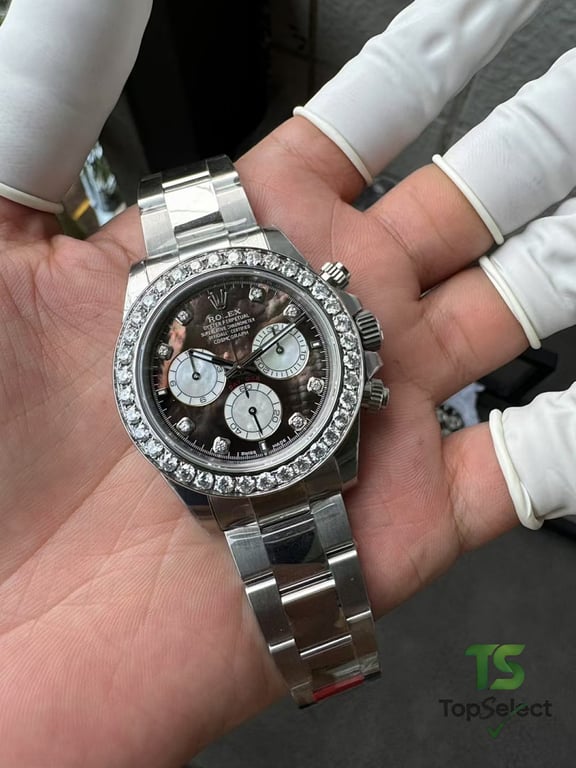 Rolex Daytona Mother of Pearl Diamond Bezel - 14