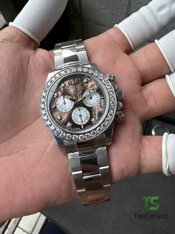 Rolex Daytona Mother of Pearl Diamond Bezel - 4