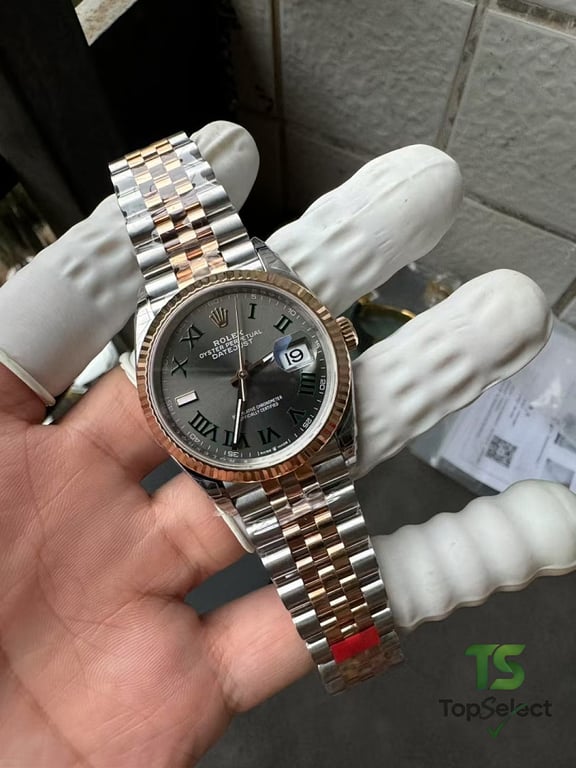 Rolex Datejust 36 Wimbledon Rose Gold Steel - 6