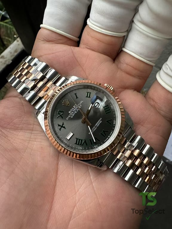 Rolex Datejust 36 Wimbledon Rose Gold Steel - 9