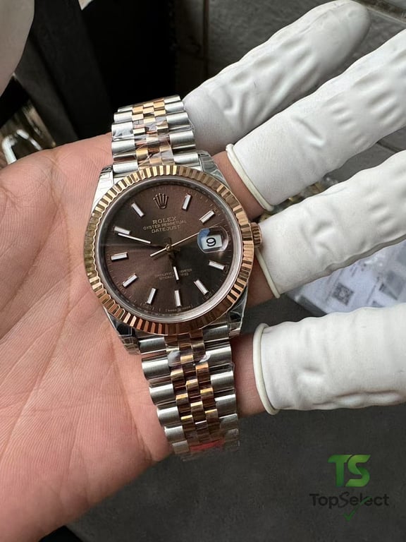 Rolex Datejust Chocolate Dial Rose Gold Two-Tone - 2