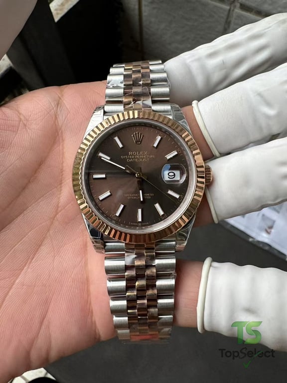 Rolex Datejust Chocolate Dial Rose Gold Two-Tone - 3
