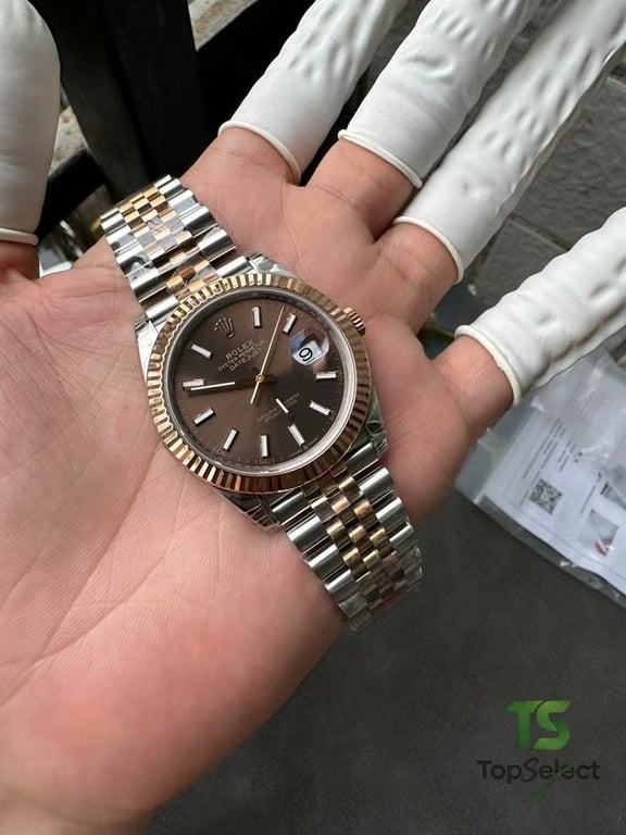 Rolex Datejust Chocolate Dial Rose Gold Two-Tone - 4