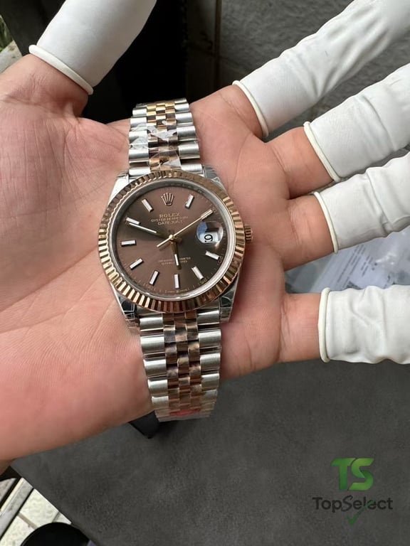 Rolex Datejust Chocolate Dial Rose Gold Two-Tone - 7