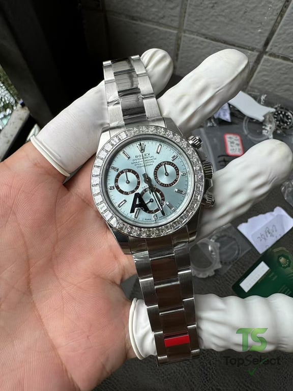 Rolex Cosmograph Daytona Ice Blue Moissanite Bezel - 3