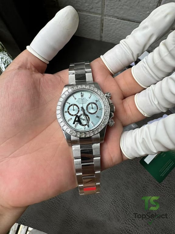 Rolex Cosmograph Daytona Ice Blue Moissanite Bezel - 8