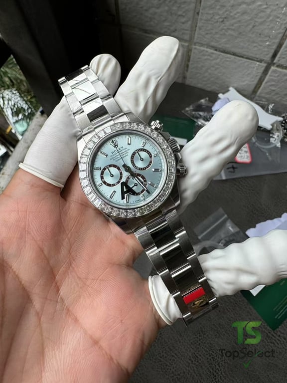 Rolex Cosmograph Daytona Ice Blue Moissanite Bezel - 9