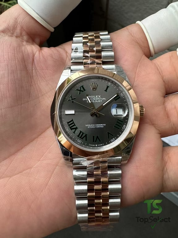 Rolex Datejust 41 Wimbledon Rose Gold Steel - 6