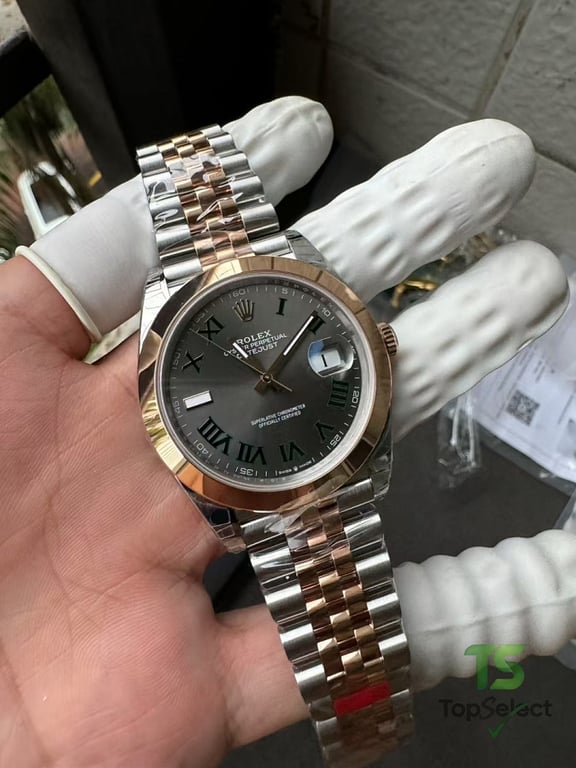 Rolex Datejust 41 Wimbledon Rose Gold Steel - 7