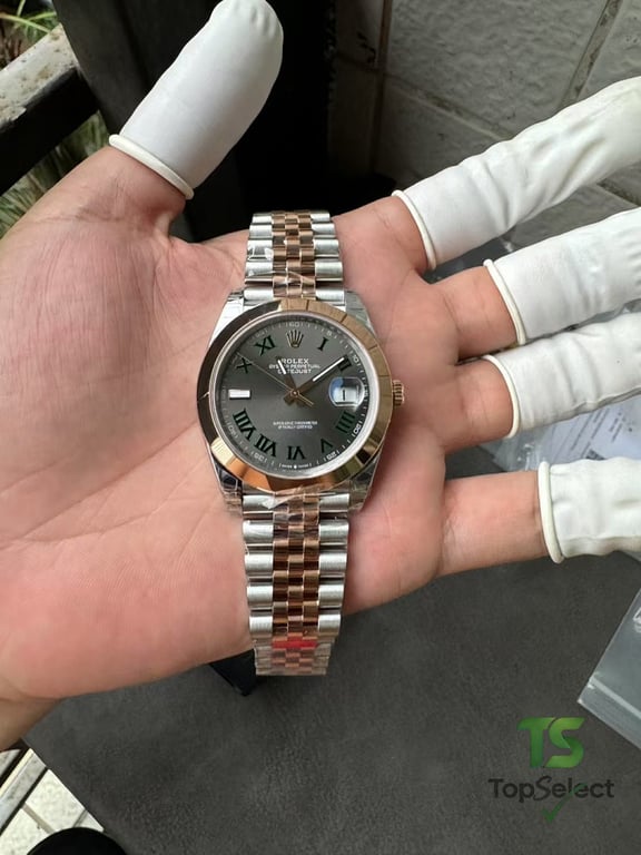 Rolex Datejust 41 Wimbledon Rose Gold Steel - 8