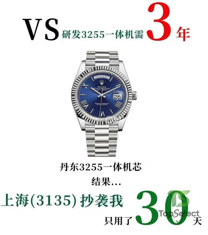 Rolex Day-Date Blue Dial Roman Numerals - 8