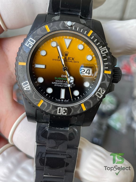 Rolex Submariner DiW Carbon Fiber Orange Gradient - 8