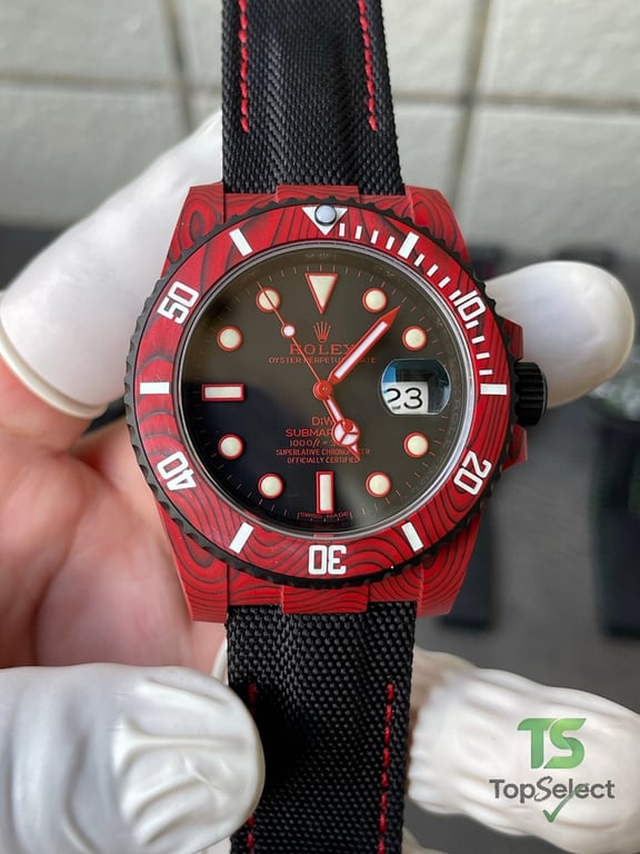 Rolex Submariner DiW Red Carbon - 12