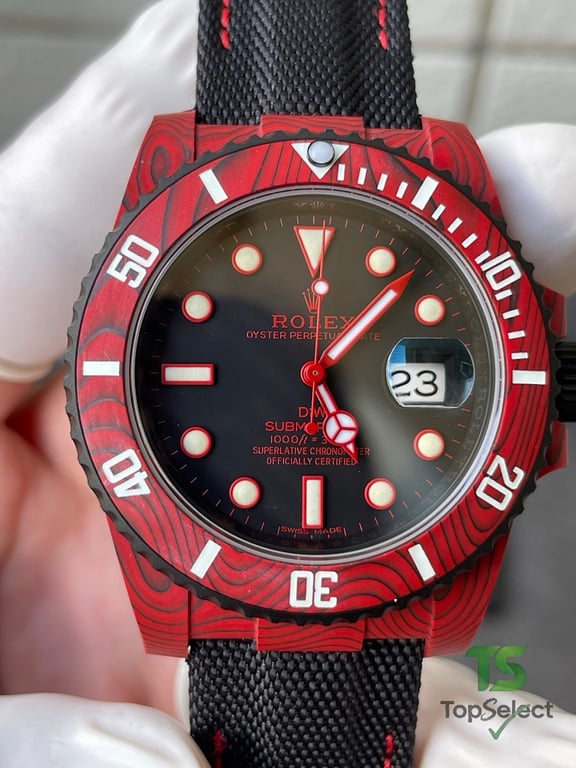 Rolex Submariner DiW Red Carbon - 8