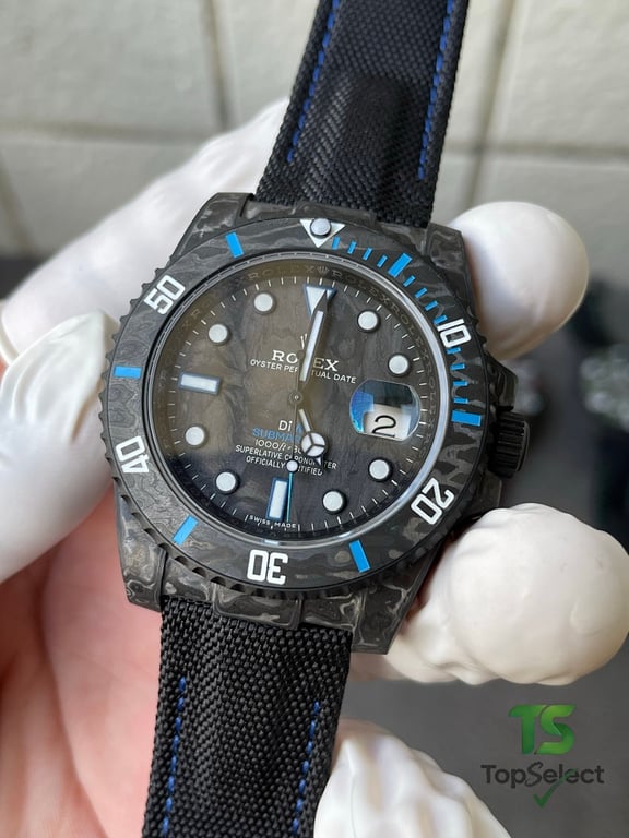 Rolex Submariner DiW Carbon Blue Ghost - 12