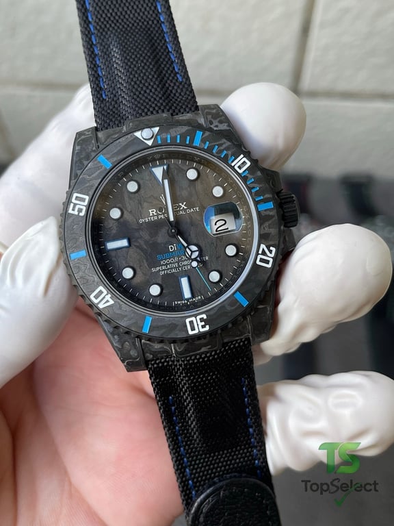 Rolex Submariner DiW Carbon Blue Ghost - 8