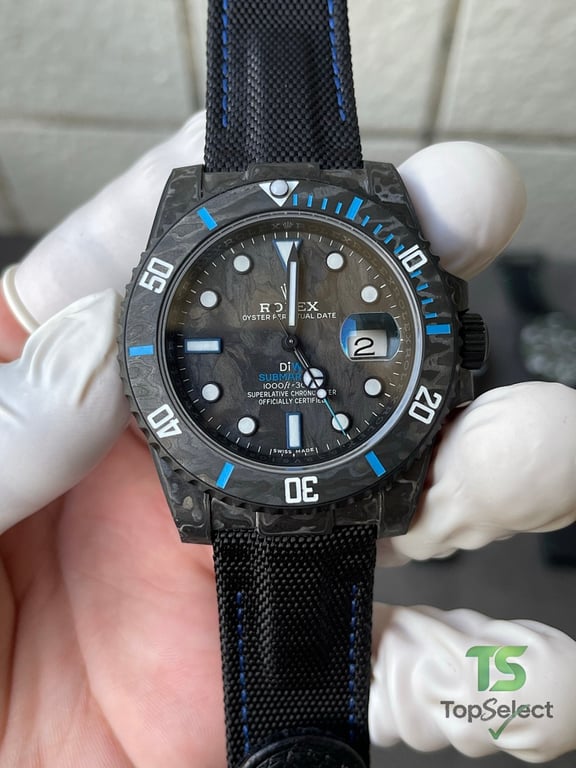 Rolex Submariner DiW Carbon Blue Ghost - 9