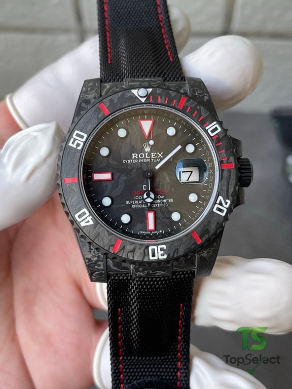 Rolex Submariner DiW Carbon Fiber Red Ghost - 11
