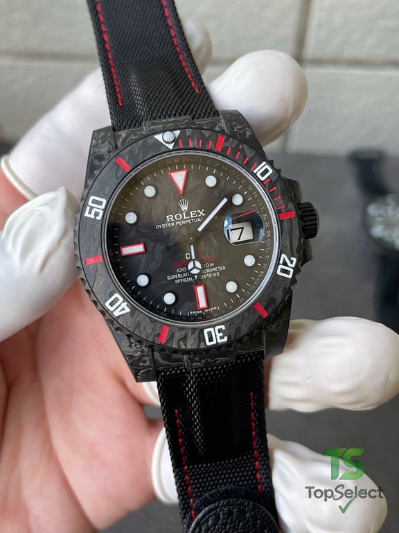 Rolex Submariner DiW Carbon Fiber Red Ghost - 7