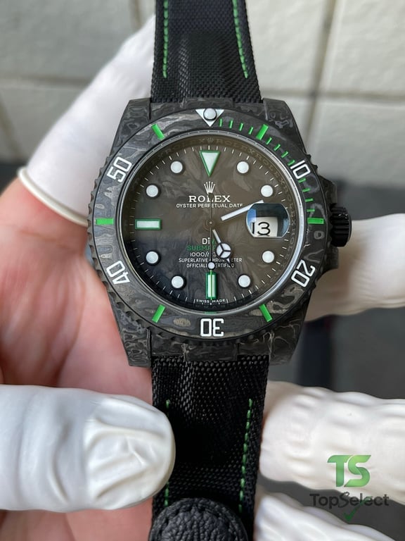 Rolex Submariner DiW Carbon Fiber Green Ghost - 9
