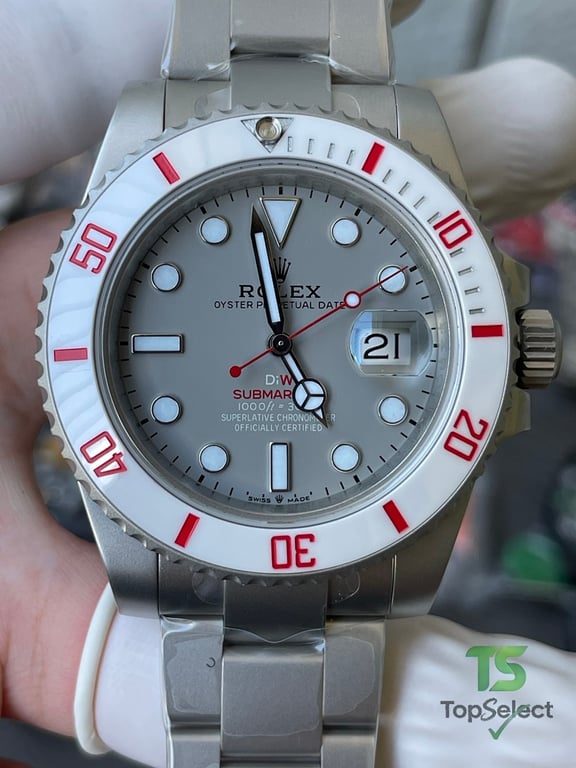 Rolex Submariner DiW Custom Grey White Red - 4