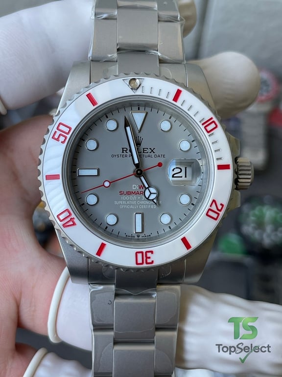 Rolex Submariner DiW Custom Grey White Red - 10
