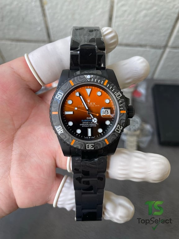 Rolex Submariner DiW Carbon Orange Gradient - 12