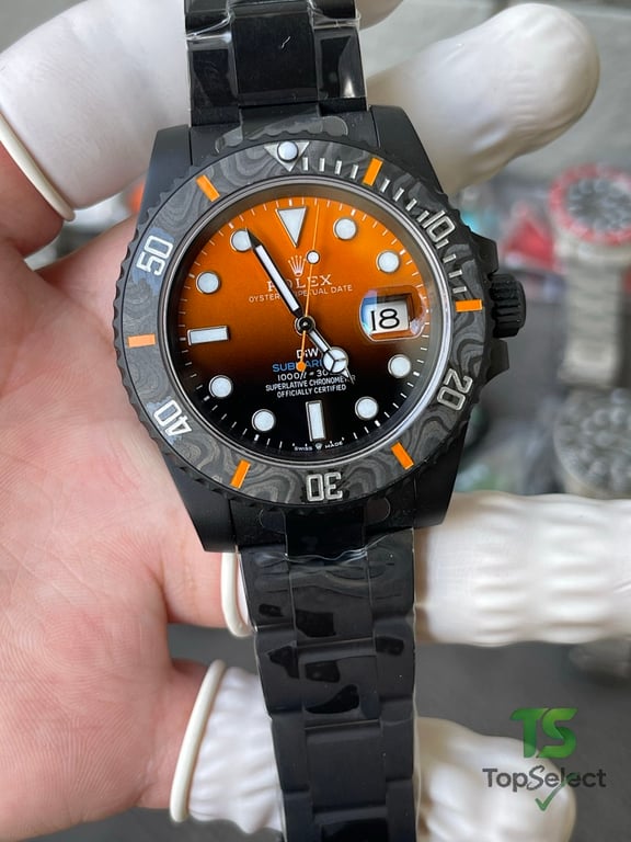 Rolex Submariner DiW Carbon Orange Gradient - 7