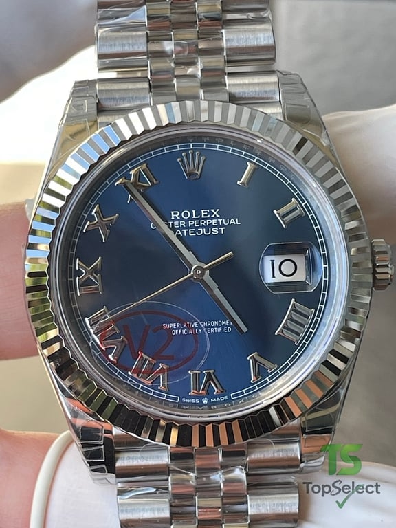 Rolex Datejust 41 Blue Roman Dial - 7