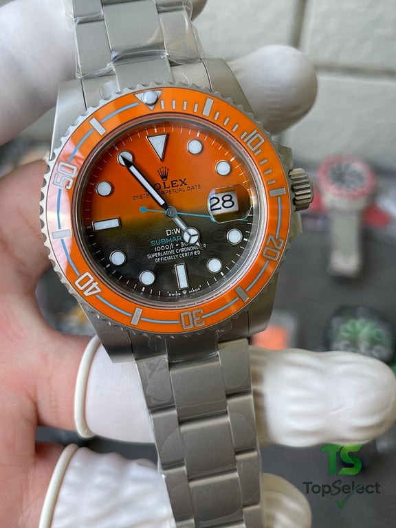 Rolex Submariner DiW Orange Gradient Carbon - 4