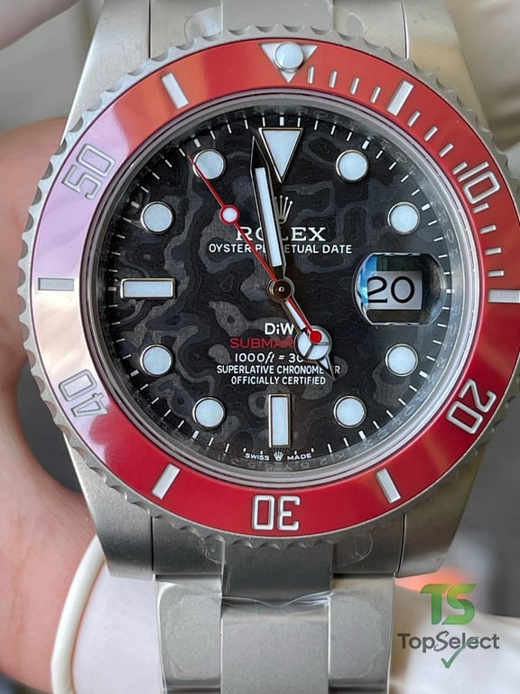 Rolex Submariner DiW Carbon Red Bezel - 8