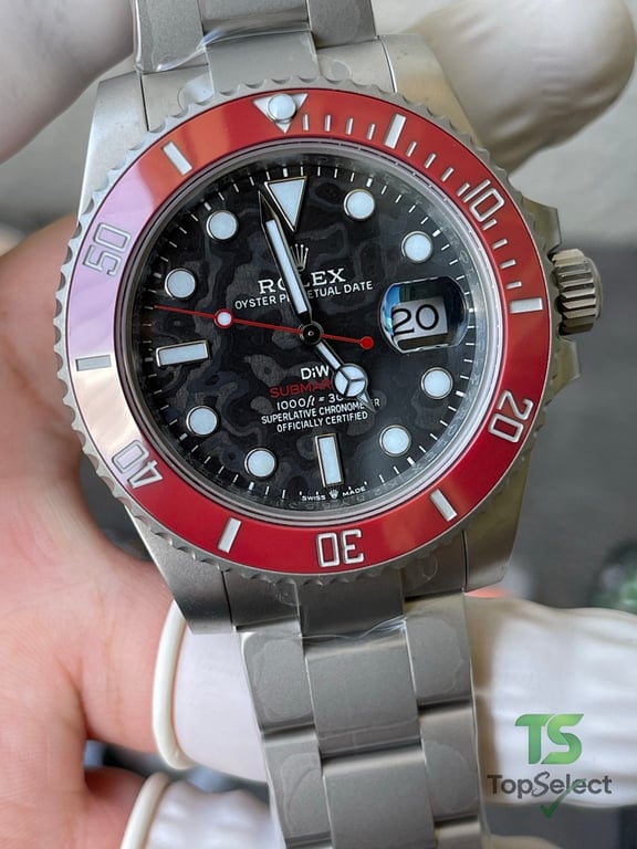Rolex Submariner DiW Carbon Red Bezel - 10