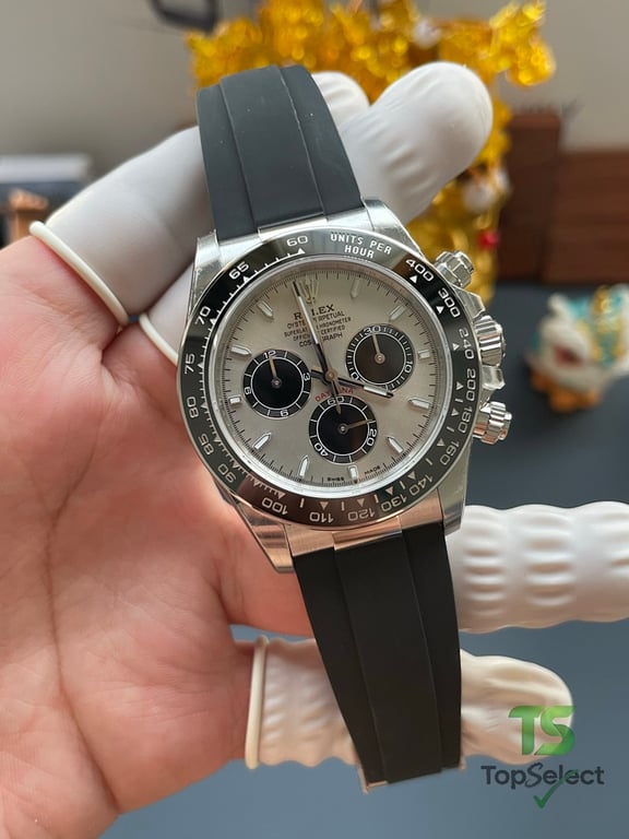 Rolex Cosmograph Daytona Silver Dial Black Rubber - 4