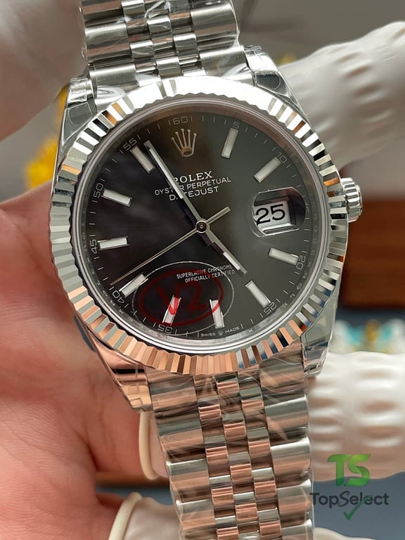 Rolex Datejust Gray Dial Jubilee Bracelet - 11