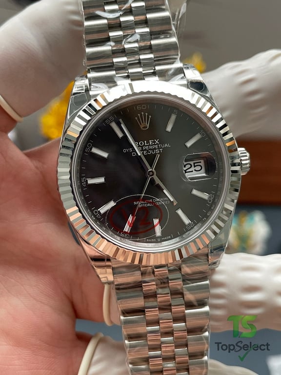 Rolex Datejust Gray Dial Jubilee Bracelet - 12