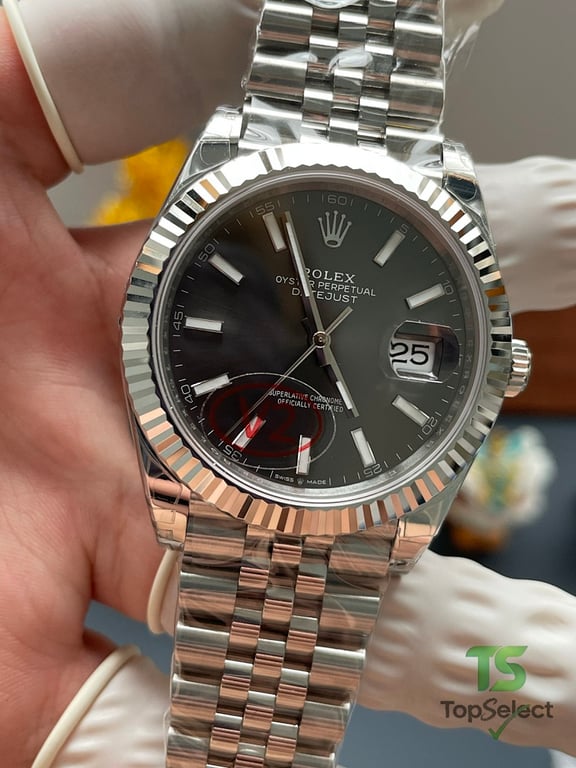 Rolex Datejust Gray Dial Jubilee Bracelet - 14