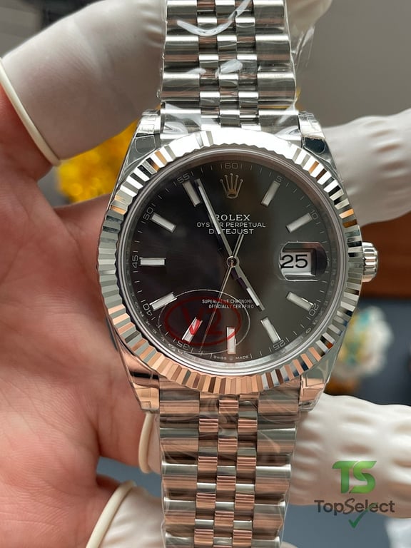 Rolex Datejust Gray Dial Jubilee Bracelet - 4