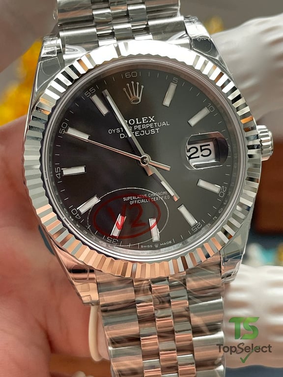 Rolex Datejust Gray Dial Jubilee Bracelet - 6