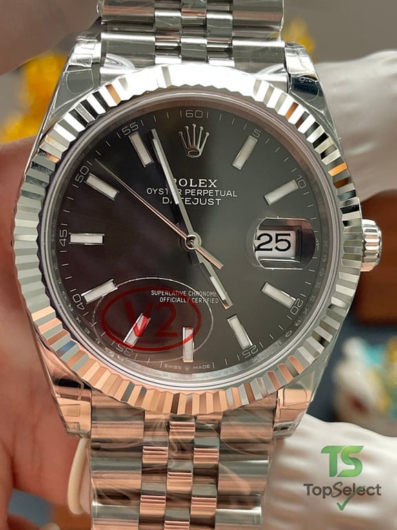 Rolex Datejust Gray Dial Jubilee Bracelet - 7