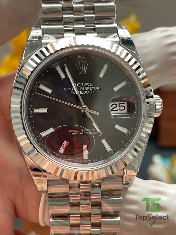 Rolex Datejust Gray Dial Jubilee Bracelet - 8