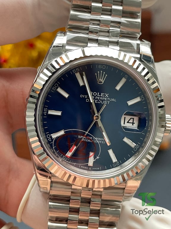 Rolex Datejust Blue Dial Jubilee - 11