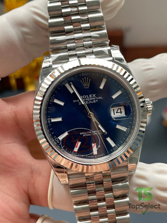 Rolex Datejust Blue Dial Jubilee - 12