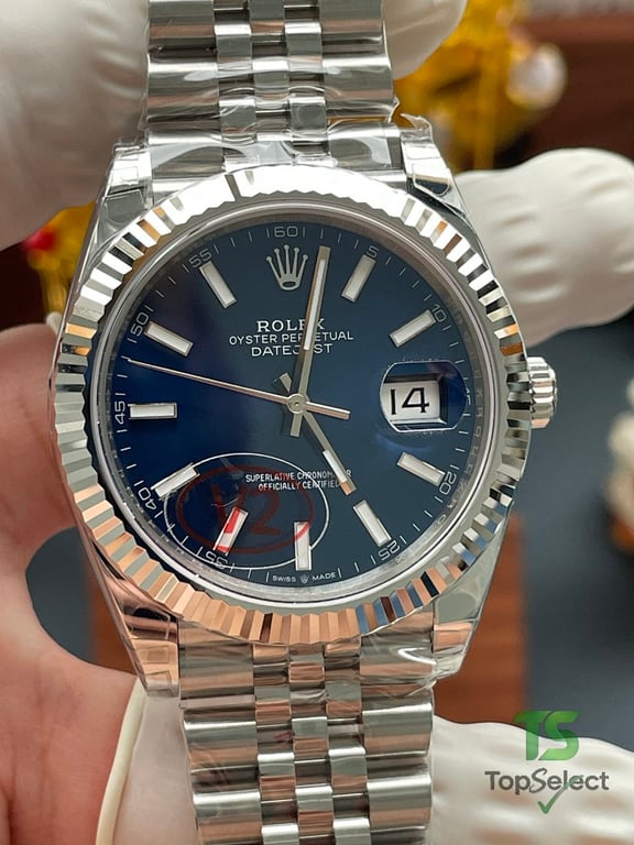 Rolex Datejust Blue Dial Jubilee - 14