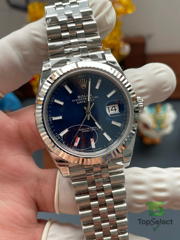 Rolex Datejust Blue Dial Jubilee - 3