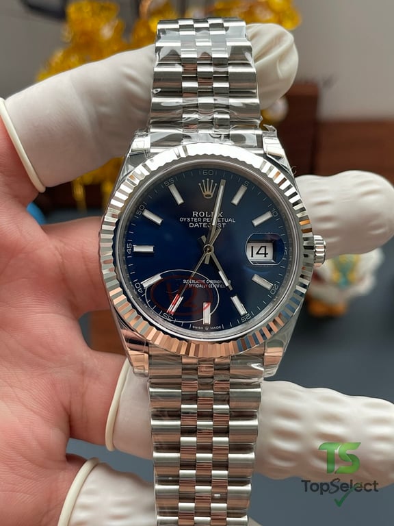 Rolex Datejust Blue Dial Jubilee - 7