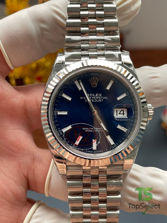 Rolex Datejust Blue Dial Jubilee - 10